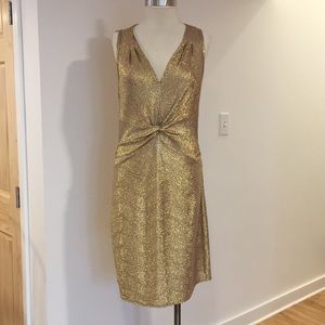 Gold party dress